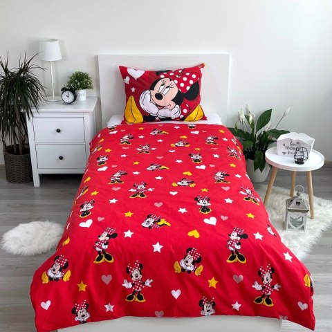 Pościel bawełniana 140x200 Myszka Mini czerwona serca Minnie Mouse poszewka 50x70 August 23 Pościel bawełniana 140x200 Myszka Mini czerwona serca Minnie Mouse poszewka 50x70 August 23