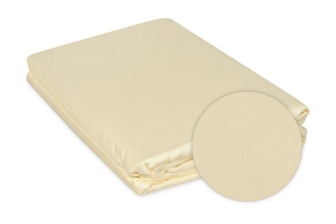 Pościel satynowa 160x200 Gold ekri 02 z jaśkami jednobarwna Matex Pościel satynowa 160x200 Gold ekri 02 z jaśkami jednobarwna Matex