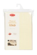 Pościel satynowa 160x200 Gold ekri 02 z jaśkami jednobarwna Matex Pościel satynowa 160x200 Gold ekri 02 z jaśkami jednobarwna Matex