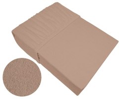 Prześcieradło frotte 140x200 beżowe z gumką Bielbaw