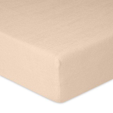 Prześcieradło frotte z gumką 120x200 beżowe 15 Premium Prześcieradło frotte z gumką 120x200 beżowe 15 Premium