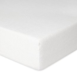 Prześcieradło frotte z gumką 120x200 białe 01 Premium