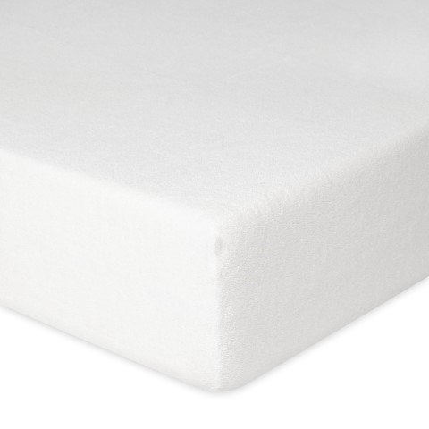 Prześcieradło frotte z gumką 120x200 białe 01 Premium Prześcieradło frotte z gumką 120x200 białe 01 Premium