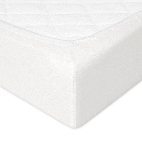 Prześcieradło frotte z gumką 120x200 białe 01 Premium Prześcieradło frotte z gumką 120x200 białe 01 Premium
