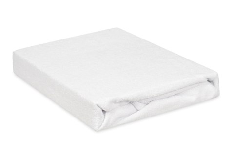 Prześcieradło frotte z gumką 120x200 białe 01 Premium Prześcieradło frotte z gumką 120x200 białe 01 Premium