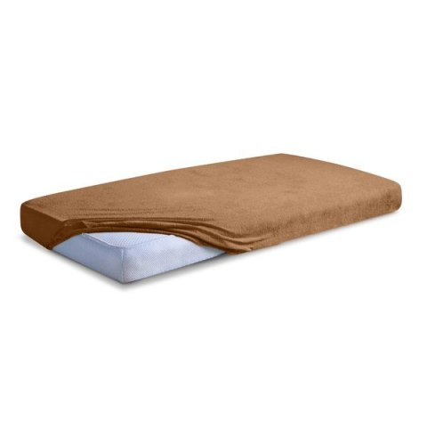 Prześcieradło frotte z gumką 120x200 brązowe 17 Premium Prześcieradło frotte z gumką 120x200 brązowe 17 Premium