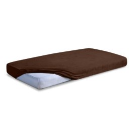 Prześcieradło frotte z gumką 120x200 czekoladowe 18 Classic