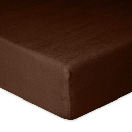 Prześcieradło frotte z gumką 120x200 czekoladowe 18 Classic