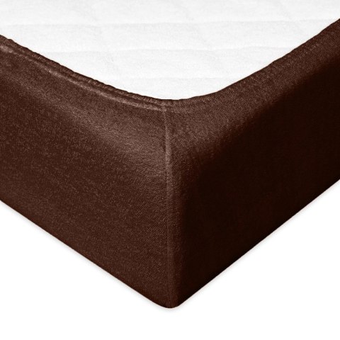 Prześcieradło frotte z gumką 120x200 czekoladowe 18 Classic Prześcieradło frotte z gumką 120x200 czekoladowe 18 Classic
