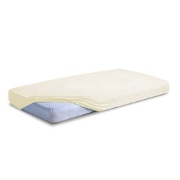 Prześcieradło frotte z gumką 120x200 ekri 02 Premium