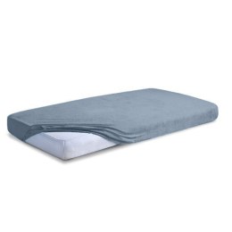 Prześcieradło frotte z gumką 120x200 grafitowe 44 Premium