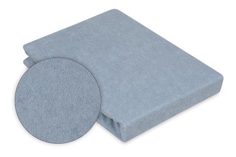 Prześcieradło frotte z gumką 120x200 grafitowe 44 Premium Prześcieradło frotte z gumką 120x200 grafitowe 44 Premium