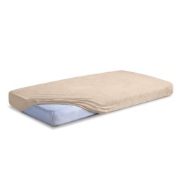 Prześcieradło frotte z gumką 140x200 beżowe 16 Classic
