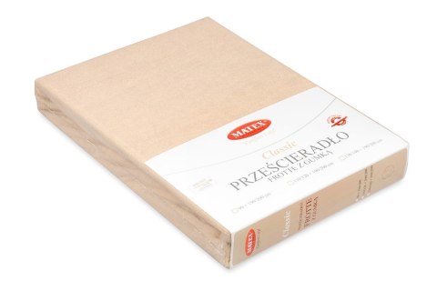 Prześcieradło frotte z gumką 140x200 beżowe 16 Classic Prześcieradło frotte z gumką 140x200 beżowe 16 Classic
