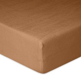 Prześcieradło frotte z gumką 140x200 brązowe 17 Premium