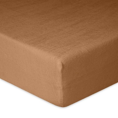Prześcieradło frotte z gumką 140x200 brązowe 17 Premium Prześcieradło frotte z gumką 140x200 brązowe 17 Premium