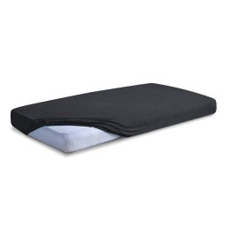 Prześcieradło frotte z gumką 140x200 czarne 48 Premium