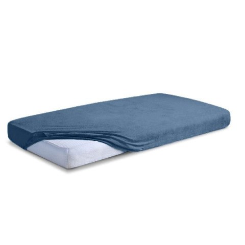 Prześcieradło frotte z gumką 140x200 niebieskie ciemne 25 Premium Prześcieradło frotte z gumką 140x200 niebieskie ciemne 25 Premium