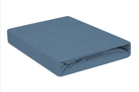 Prześcieradło frotte z gumką 140x200 niebieskie ciemne 25 Premium Prześcieradło frotte z gumką 140x200 niebieskie ciemne 25 Premium