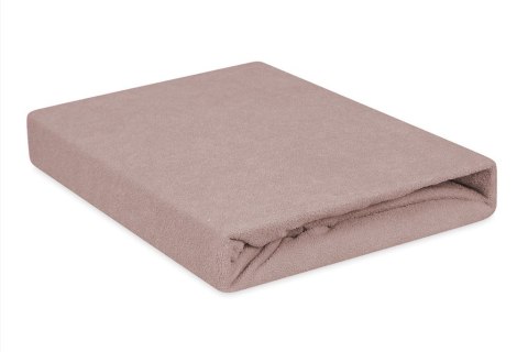 Prześcieradło frotte z gumką 140x200 różowe pudrowe 12 Premium Prześcieradło frotte z gumką 140x200 różowe pudrowe 12 Premium