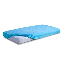 Prześcieradło frotte z gumką 140x200 turkusowe 31 Premium