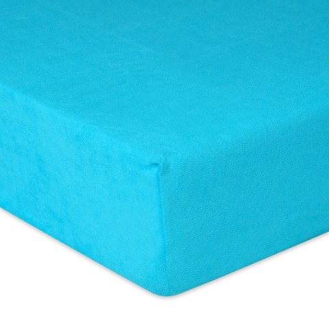Prześcieradło frotte z gumką 140x200 turkusowe 31 Premium Prześcieradło frotte z gumką 140x200 turkusowe 31 Premium