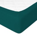 Prześcieradło frotte z gumką 160x200 zielone butelkowe 34 Premium Prześcieradło frotte z gumką 160x200 zielone butelkowe 34 Premium