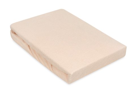 Prześcieradło frotte z gumką 180x200 beżowe 15 Premium Prześcieradło frotte z gumką 180x200 beżowe 15 Premium