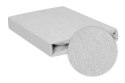 Prześcieradło frotte z gumką 180x200 szare 42 Classic