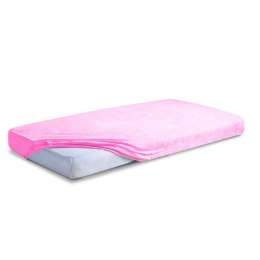 Prześcieradło frotte z gumką 70x140 różowe 10 Classic