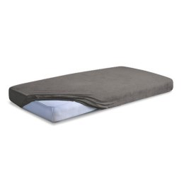 Prześcieradło frotte z gumką 90x200 antracytowe 45 Classic