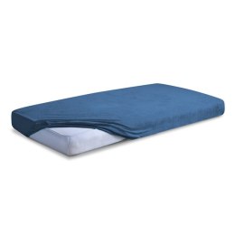 Prześcieradło frotte z gumką 90x200 granatowe 47 Premium