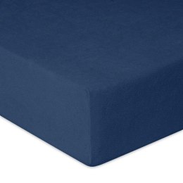 Prześcieradło frotte z gumką 90x200 granatowe 47 Premium