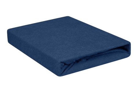 Prześcieradło frotte z gumką 90x200 granatowe 47 Premium Prześcieradło frotte z gumką 90x200 granatowe 47 Premium