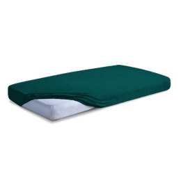 Prześcieradło frotte z gumką 90x200 zielone butelkowe 34 Premium