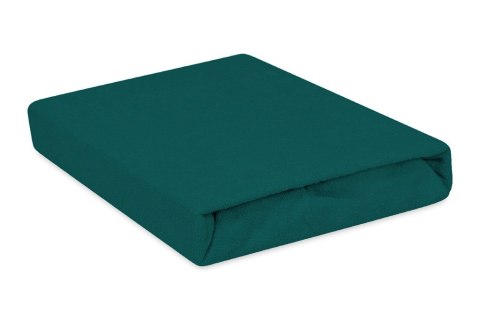 Prześcieradło frotte z gumką 90x200 zielone butelkowe 34 Premium Prześcieradło frotte z gumką 90x200 zielone butelkowe 34 Premium