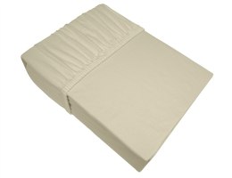 Prześcieradło jersey 120x200 kość słoniowa z gumką Bielbaw
