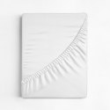 Prześcieradło jersey 4 z gumką 160x200 kremowe na wysoki materac 30 cm 190 g/m2 Eurofirany