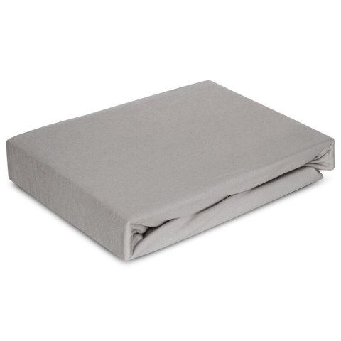 Prześcieradło jersey 4 z gumką 220x200 srebrne na wysoki materac 30 cm 190 g/m2 Eurofirany Prześcieradło jersey 4 z gumką 220x200 srebrne na wysoki materac 30 cm 190 g/m2 Eurofirany