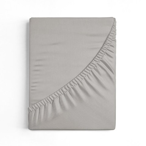 Prześcieradło jersey 4 z gumką 220x200 srebrne na wysoki materac 30 cm 190 g/m2 Eurofirany Prześcieradło jersey 4 z gumką 220x200 srebrne na wysoki materac 30 cm 190 g/m2 Eurofirany