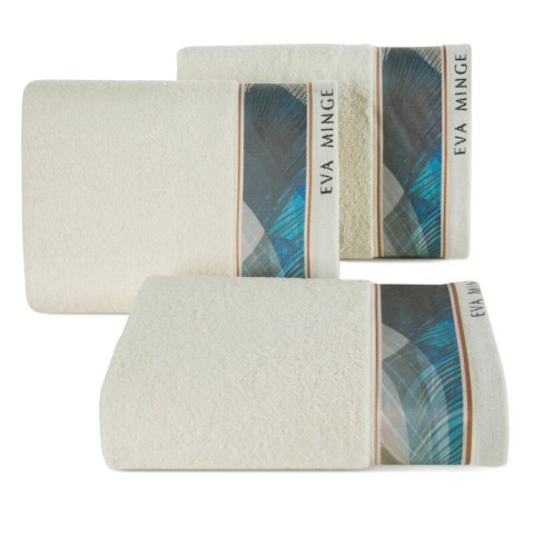 Ręcznik Eva 3 30x50 kremowy frotte 485 g/m2 frotte Eva Minge Eurofirany Ręcznik Eva 3 30x50 kremowy frotte 485 g/m2 frotte Eva Minge Eurofirany