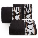 Ręcznik Eva 6 70x140 czarny frotte 485 g/m2 frotte Eva Minge Eurofirany