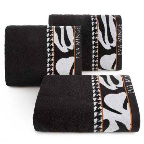 Ręcznik Eva 6 70x140 czarny frotte 485 g/m2 frotte Eva Minge Eurofirany Ręcznik Eva 6 70x140 czarny frotte 485 g/m2 frotte Eva Minge Eurofirany
