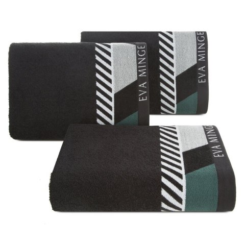 Ręcznik Eva 7 70x140 czarny frotte 485 g/m2 frotte Eva Minge Eurofirany Ręcznik Eva 7 70x140 czarny frotte 485 g/m2 frotte Eva Minge Eurofirany