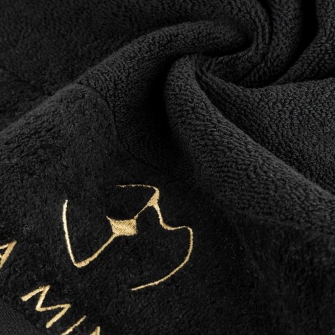Ręcznik Gaja 30x50 czarny frotte 550 g/m2 frotte Eva Minge Eurofirany Ręcznik Gaja 30x50 czarny frotte 550 g/m2 frotte Eva Minge Eurofirany