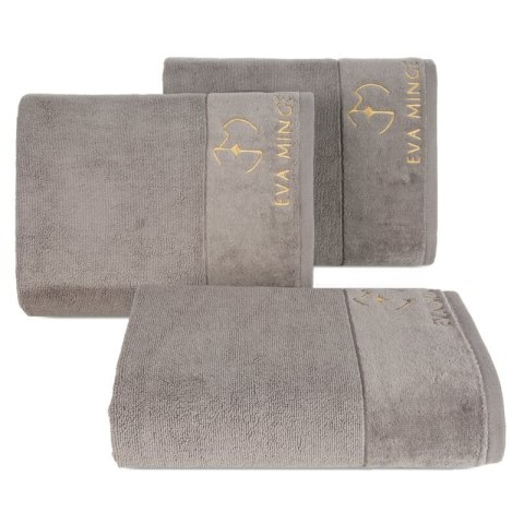 Ręcznik Gaja 70x140 srebrny frotte 550 g/m2 frotte Eva Minge Eurofirany Ręcznik Gaja 70x140 srebrny frotte 550 g/m2 frotte Eva Minge Eurofirany