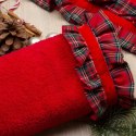 Ręcznik Santa 70x140 czerwony kratka świąteczny 01 450 g/m2 Eurofirany Ręcznik Santa 70x140 czerwony kratka świąteczny 01 450 g/m2 Eurofirany