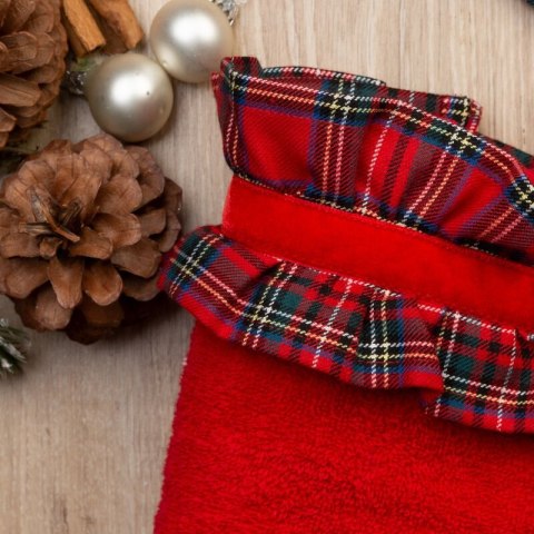 Ręcznik Santa 70x140 czerwony kratka świąteczny 01 450 g/m2 Eurofirany Ręcznik Santa 70x140 czerwony kratka świąteczny 01 450 g/m2 Eurofirany