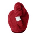 Turban kąpielowy 65x23 czerwony frotte new ręcznik do włosów na głowę Turban kąpielowy 65x23 czerwony frotte new ręcznik do włosów na głowę