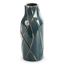 Wazon ceramiczny 13x30 Teo 01 turkusowy Eurofirany